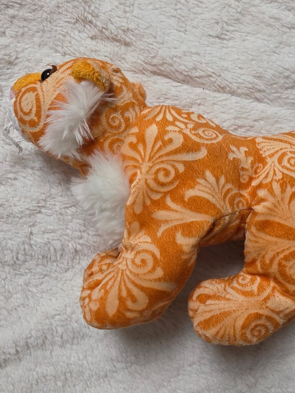 Webkinz Majestic Tiger Plush 11" Orange Damask Swirl No Code Ganz HM480
